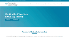 Desktop Screenshot of mariwalladermatology.com