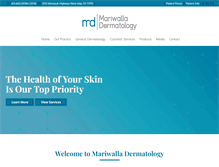 Tablet Screenshot of mariwalladermatology.com